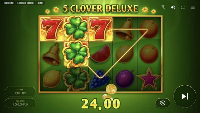 5 Clover Deluxe - vittoria nel gioco base